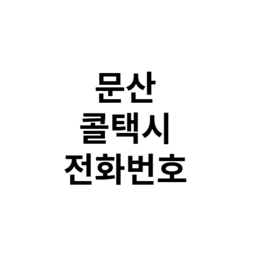 문산 콜택시 전화번호