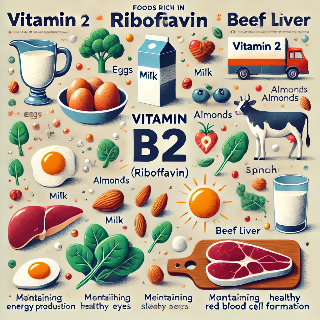비타민 B2가 풍부한 음식과 그 중요성