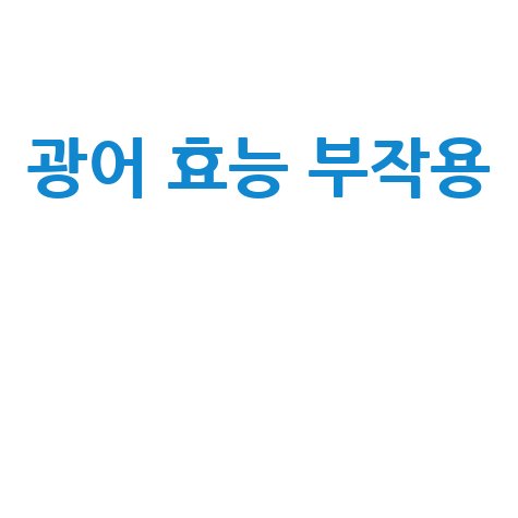 광어 효능 부작용