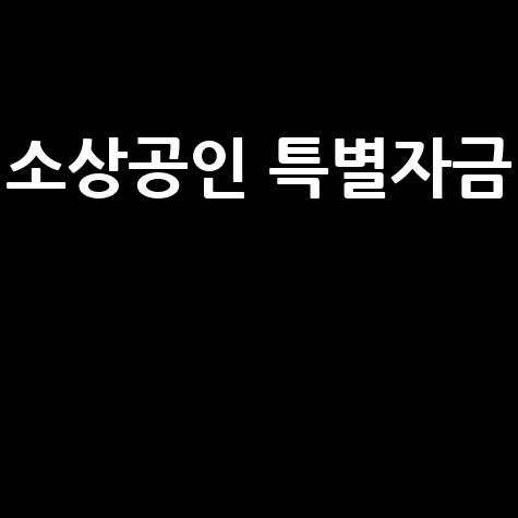소상공인 특별자금