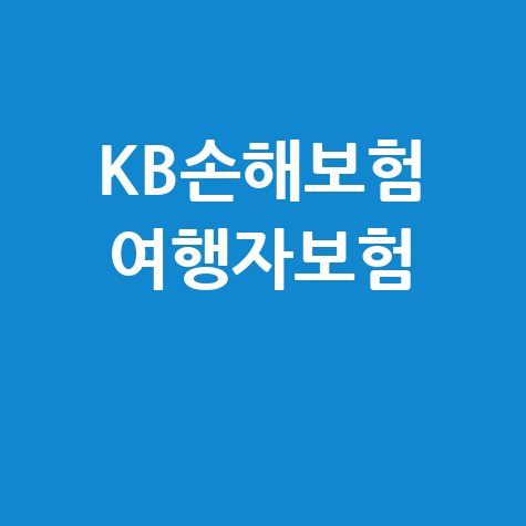 KB손해보험 여행자보험