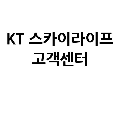 KT 스카이라이프 고객센터