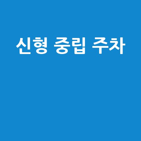 신형 중립 주차