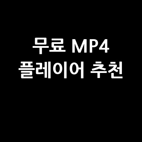 무료 MP4 플레이어 추천