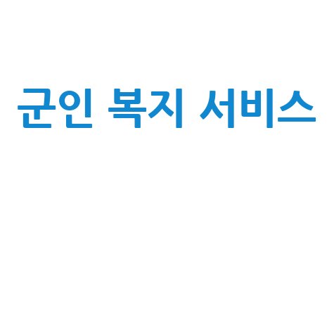 군인 복지 서비스