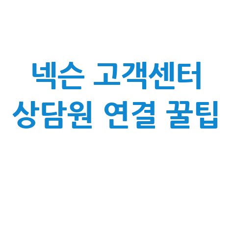 넥슨 고객센터 상담원 연결 꿀팁